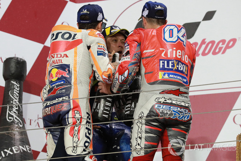 Марк Маркес, Repsol Honda Team, Андреа Довіціозо, Ducati Team, Валентино Россі, Yamaha Factory Racing