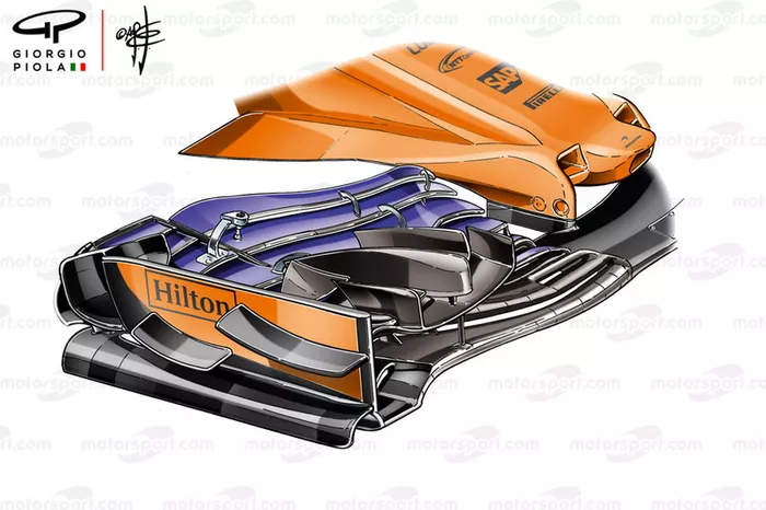 McLaren MCL33 front wing Monaco GP