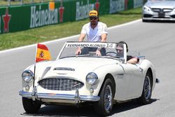 Fernando Alonso, McLaren on the drivers parade