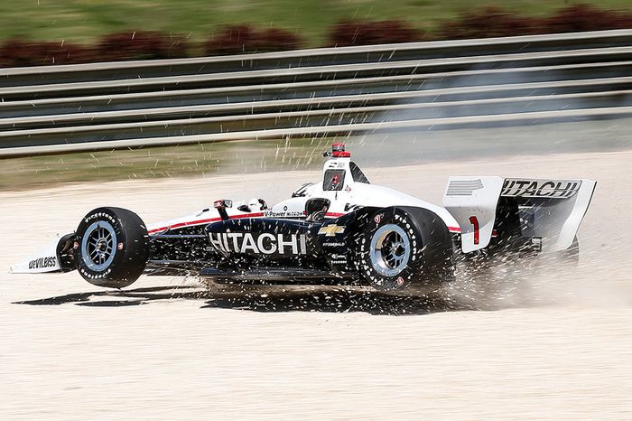 Josef Newgarden, Team Penske Chevrolet en la grava