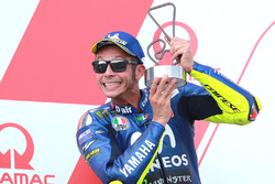 Podium: second place Valentino Rossi, Yamaha Factory Racing