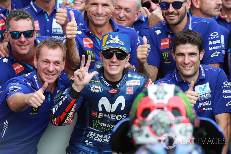 Podio Maverick Viñales, Yamaha Factory Racing
