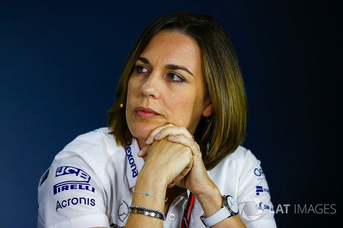 Claire Williams, subdirectora del equipo, Williams Martini Racing, en la conferencia de prensa de los directores del equipo