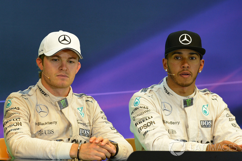 Nico Rosberg és Lewis Hamilton ekkor még egy csapatban