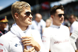 Marcus Ericsson, Sauber, ve Charles Leclerc, Sauber