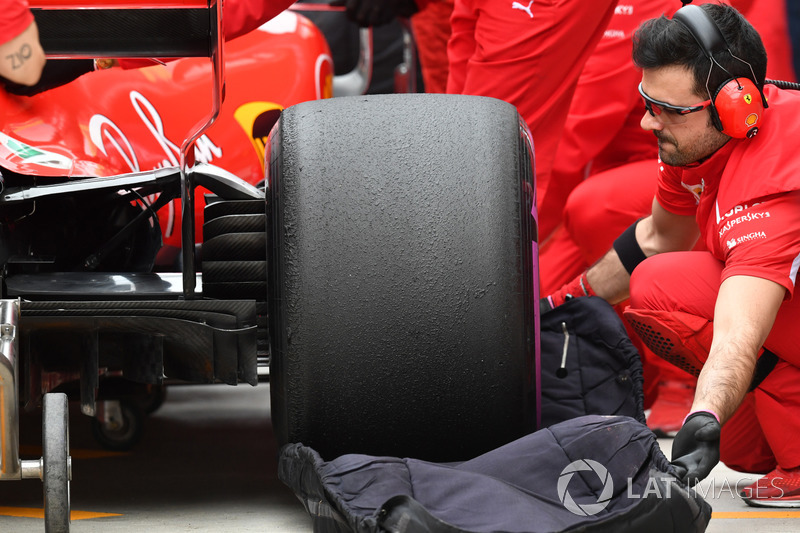 Pneu arrière de la Ferrari SF71H