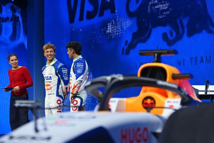Liamas Lawsonas, „Racing Bulls“, Arvidas Lindbladas, „Racing Bulls“.