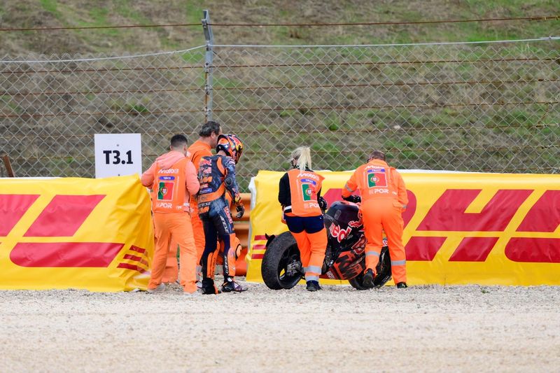 Pol Espargaro, chute de la Red Bull KTM Tech 3