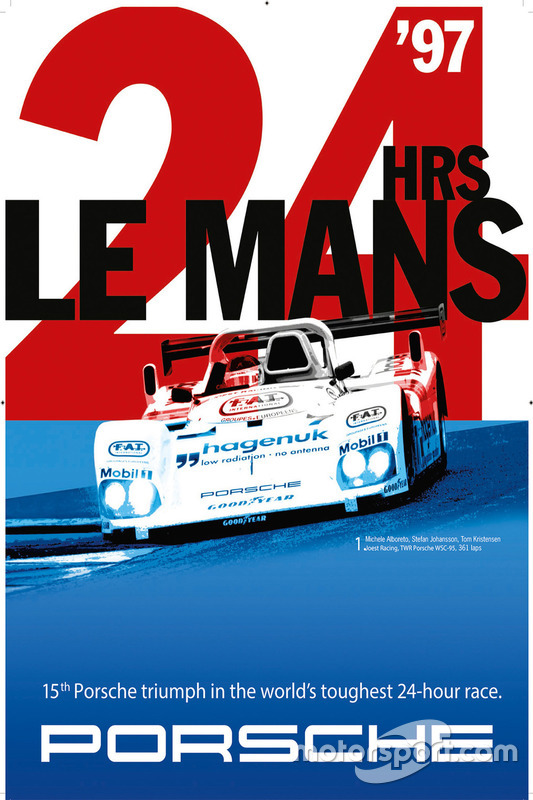Poster Porsche 24h de Le Mans 1997