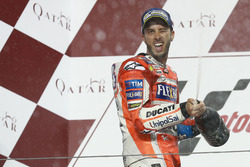 Podium : le deuxième, Andrea Dovizioso, Ducati Team
