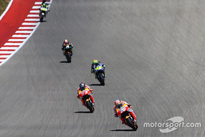Dani Pedrosa, Repsol Honda Team, Marc Márquez, Repsol Honda Team, Valentino Rossi, Yamaha Factory Racing