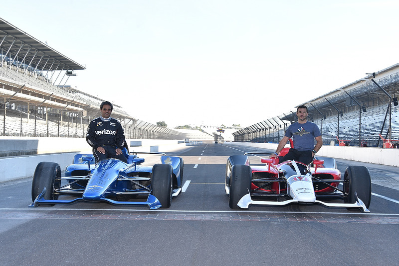 IndyCars für 2018 von Chevrolet und Honda mit Juan Pablo Montoya und Oriol Servia