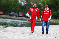 Kimi Raikkonen, Ferrari with Gino Rosato, Ferrari