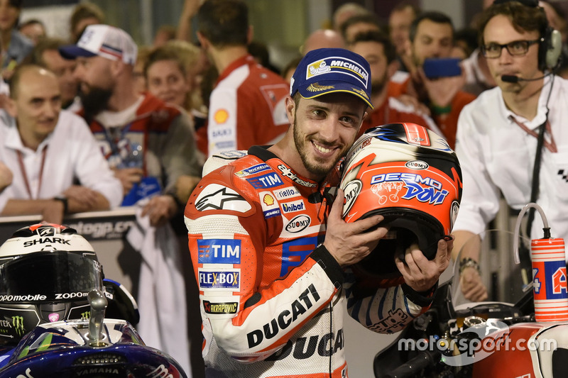 Andrea Dovizioso, Ducati Team, Ducati en el parc ferme