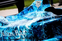 Iceberg livery on a Formula E car that will be auctioned off to raise money to fight climate change