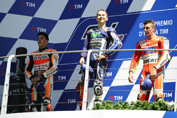 Podium: Sieger Jorge Lorenzo, Yamaha Factory Racing, 2. Marc Marquez, Repsol Honda Team, 3. Andrea Iannone, Ducati Team