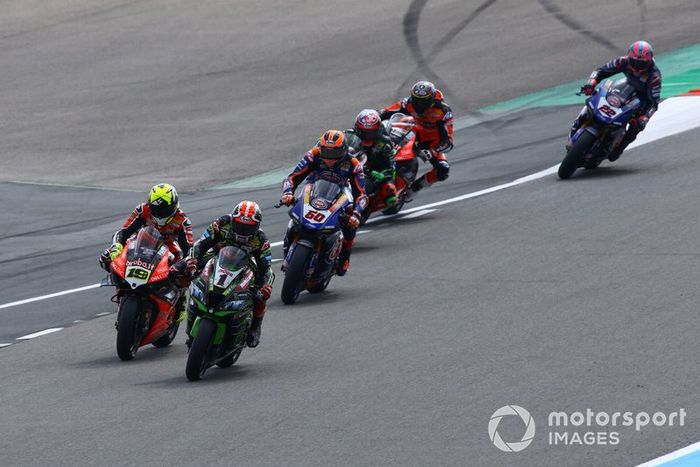 Jonathan Rea, Kawasaki Racing, Alvaro Bautista, Aruba.it Racing-Ducati Team, Michael van der Mark, Pata Yamaha