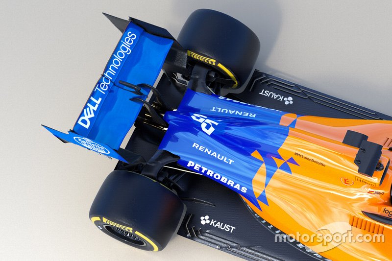 Detalle del McLaren MCL34