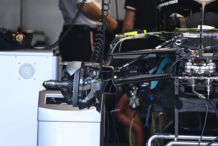 Detalle del Mercedes W12 