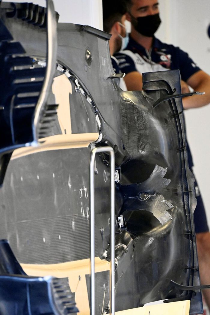 Detalle del piso de AlphaTauri AT02