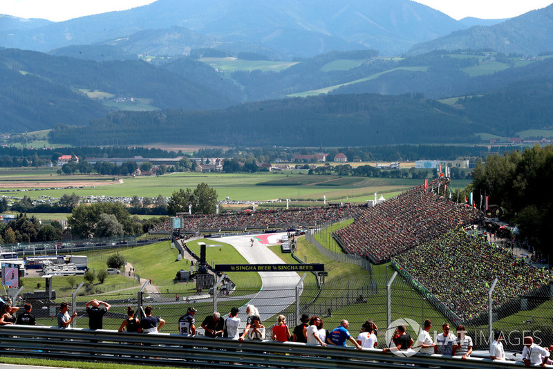 Vue surplombant le Red Bull Ring