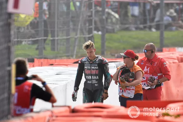 Fabio Quartararo, Petronas Yamaha SRT después del accidente