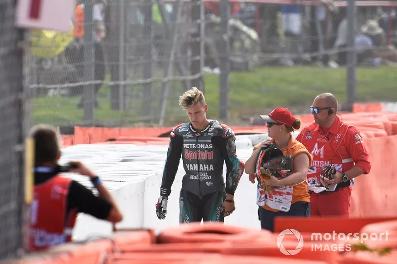 Fabio Quartararo, Petronas Yamaha SRT after his crash
