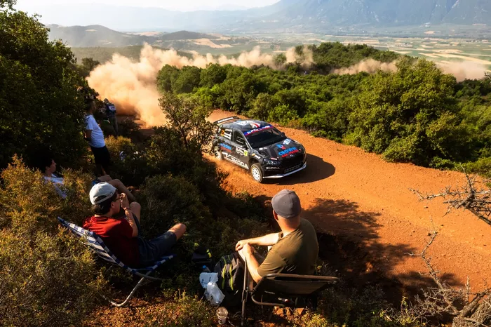 Gus Greensmith, Jonas Andersson, Toksport WRT Skoda Fabia RS Rally2