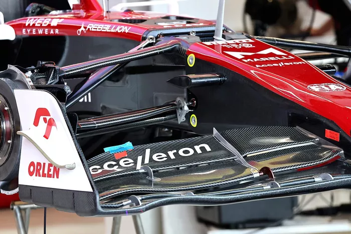 Alerón delantero del Alfa Romeo C42