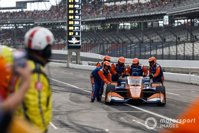 Scott Dixon, box de Chip Ganassi Racing Honda