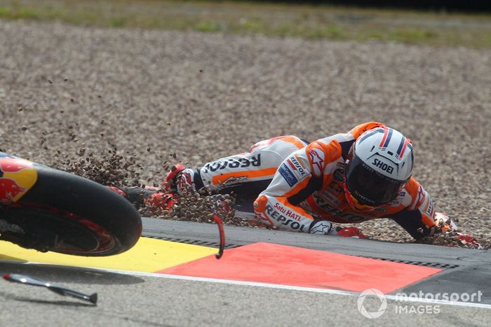 Marc Márquez, caída del Repsol Honda Team