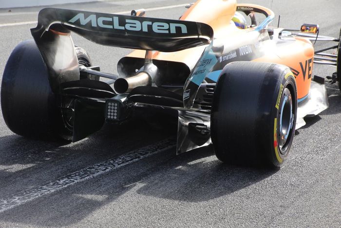 Detalle del difusor del McLaren MCL36
