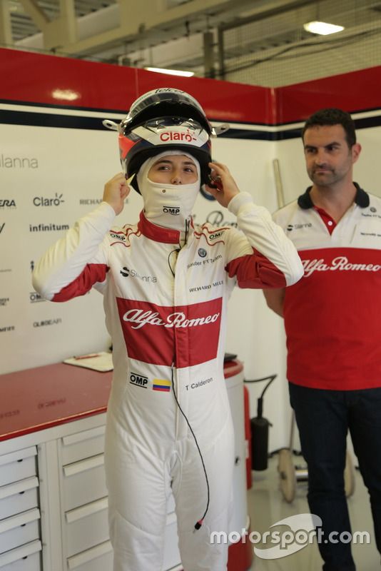 Tatiana Calderón, Sauber C37 piloto de prueba