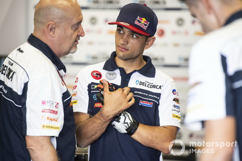 Jorge Martin, Del Conca Gresini Racing Moto3 with his damaged hand