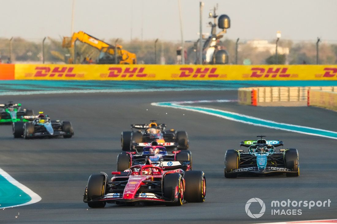 Kevin Magnussen, Haas VF-24, Charles Leclerc, Ferrari SF-24, Lance Stroll, Aston Martin AMR24, Liam Lawson, VCARB 01