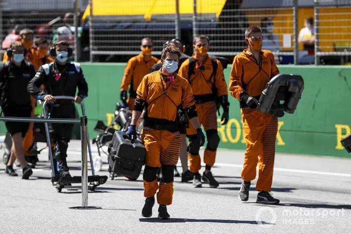 La mecánicos de McLaren 