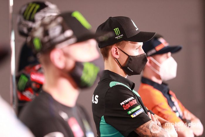 Fabio Quartararo, Petronas Yamaha SRT, en la conferencia de prensa