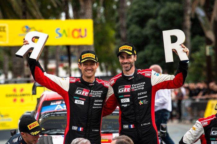 Ganadores Sebastien Ogier, Benjamin Veillas, Toyota Gazoo Racing WRT Toyota GR Yaris Rally1