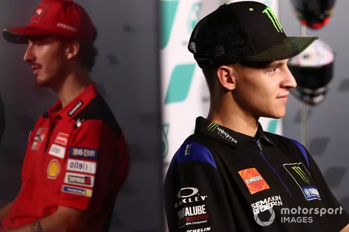 Fabio Quartararo, Yamaha Factory Racing, Francesco Bagnaia, equipo Ducati