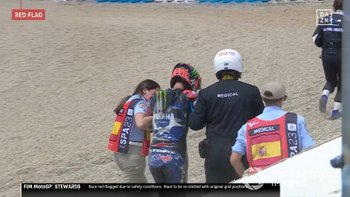 Vídeo: ¡Caída de Fabio Quartararo en Jerez!