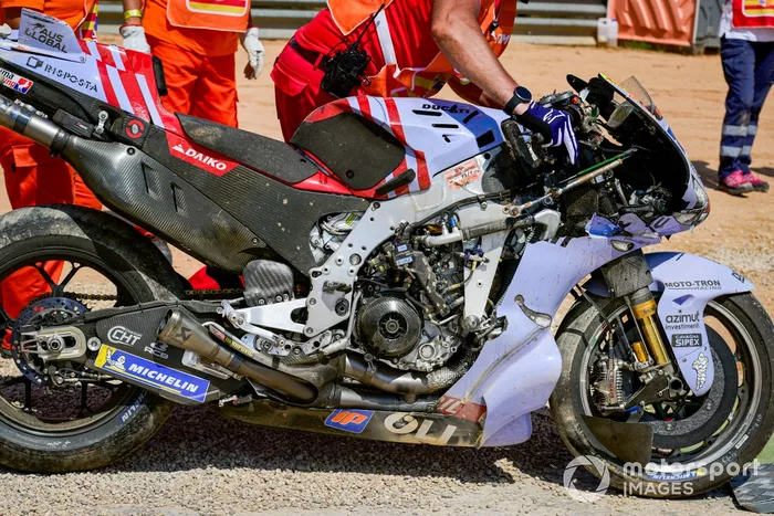 Alex Marquez, acidente na Gresini Racing