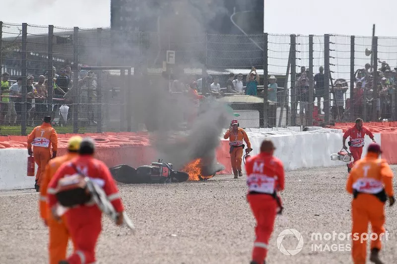 Fabio Quartararo, Petronas Yamaha SRT crash