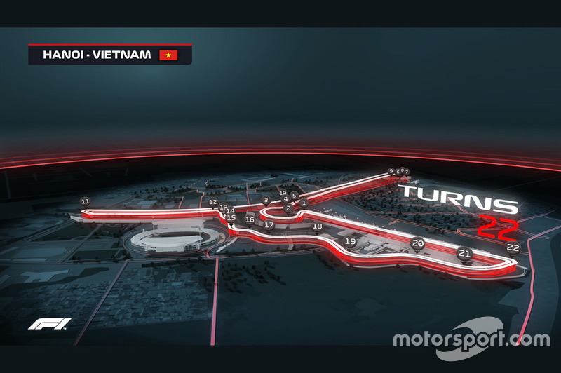 Render sirkuit GP Vietnam 2020: Tikungan 22