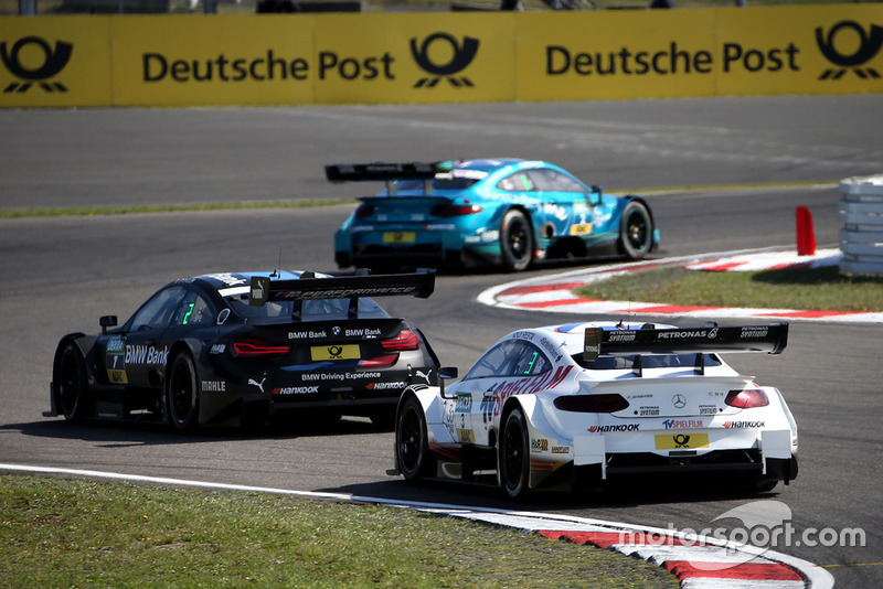 Paul Di Resta, Mercedes-AMG Team HWA, Mercedes-AMG C63 DTM, Bruno Spengler, BMW Team RBM, BMW M4 DTM