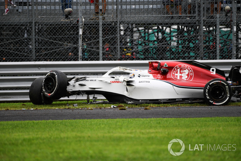 L'accident de Marcus Ericsson, Sauber C37