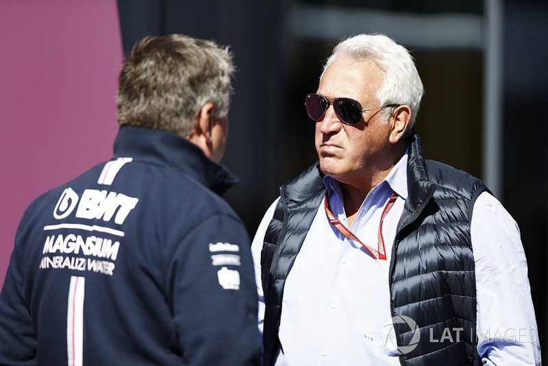 Lawrence Stroll dengan Otmar Szafnauer, Chief Operating Officer, Force India