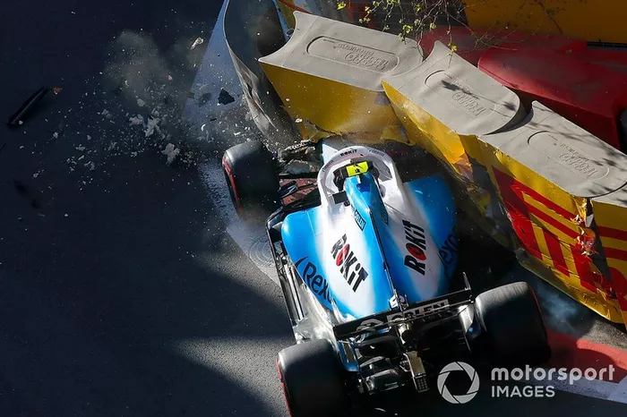 Choque de Robert Kubica, Williams