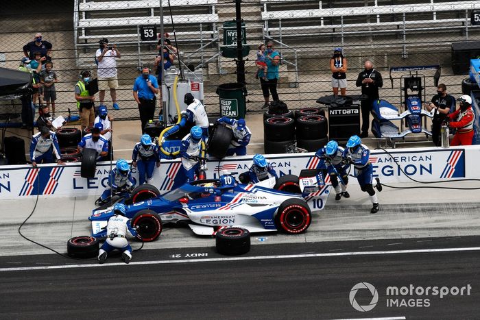 Alex Palou, Chip Ganassi Racing Honda, Pit Stop