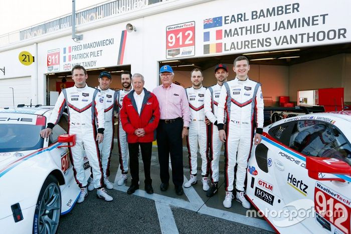 #911 Porsche GT Team: Patrick Pilet, Nick Tandy, Frederic Makowiecki, #912 Porsche GT Team: Earl Bamber, Laurens Vanthoor, Mathieu Jaminet
