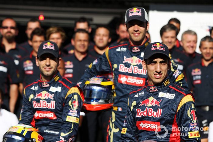 Jaime Alguersuari, Scuderia Toro Rosso con Jean-Eric Vergne, reserva de Scuderia Toro Rosso y Sebastien Buemi, Scuderia Toro Rosso